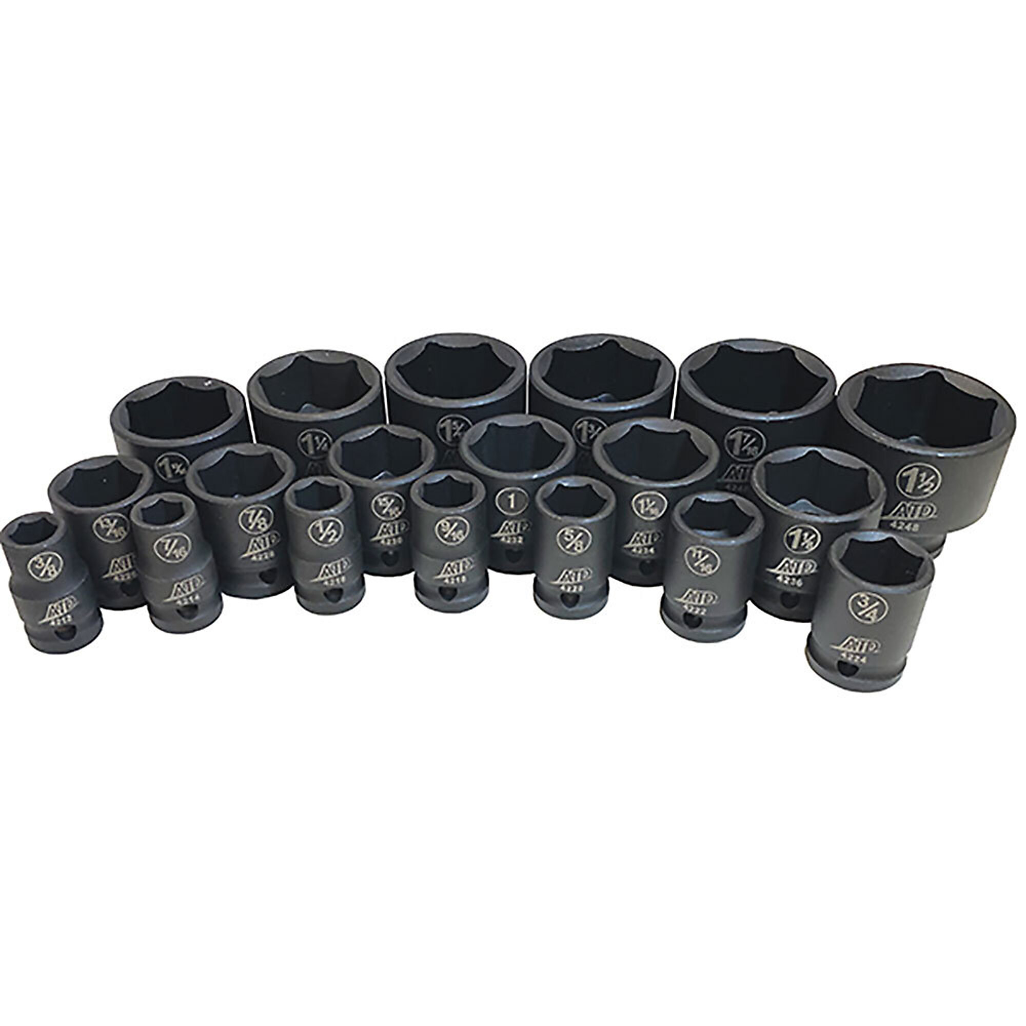 ATD 19Pc 1/2In Dr Sae Std Im P Skt, Model# 10373